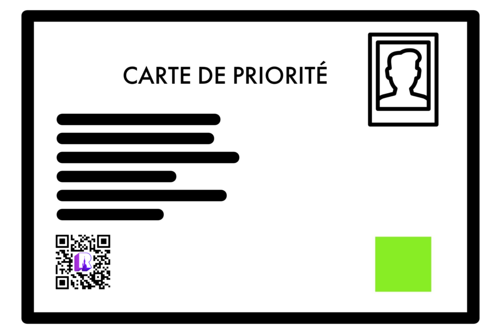 Carte de Priorité - Priority Card Disneyland Paris