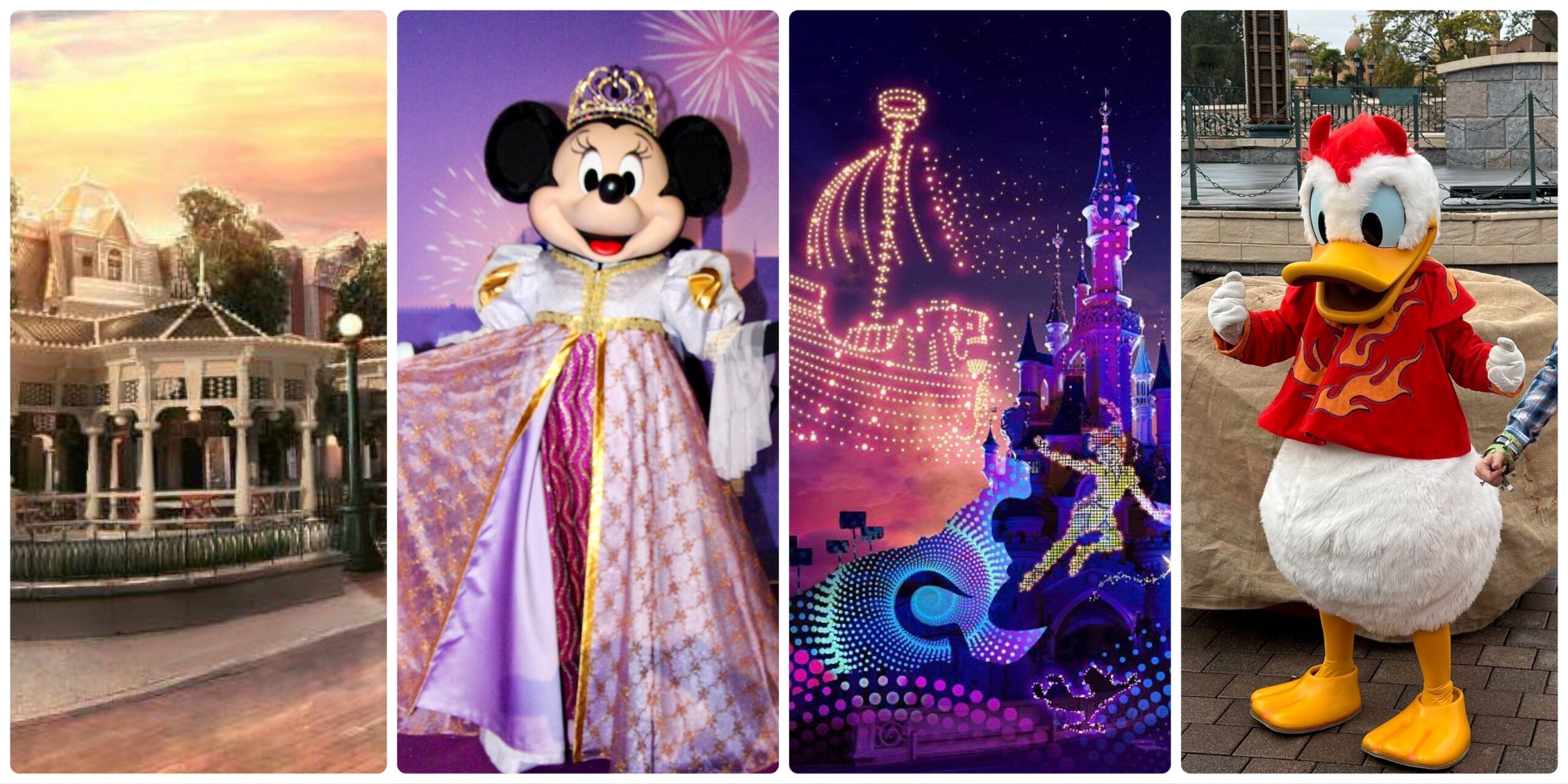 Peluche Mickey vintage en tenue de Noël - Disneyland Paris